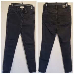 Madewell Women's Size 27 10" High Rise Skinny Black Ankle Jeans